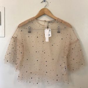 NWT Zara mesh delicate garments collection